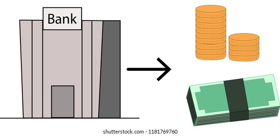 Money transection idea concept show via vector illustration