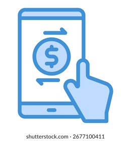 Money Transfer App Icon Element For Design