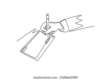 Money Transfer concept. Single line draw design vector graphic illustration.
