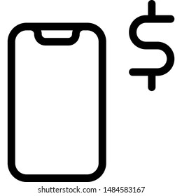Money transfer facility with dollar logotype layout
