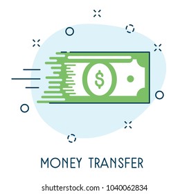 Money Transfer Flat Icon