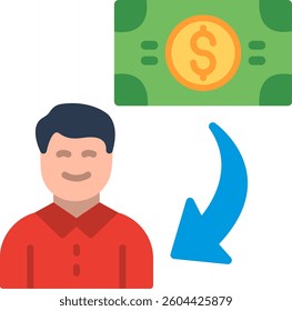 Money transfer Flat Illustration Vector Design