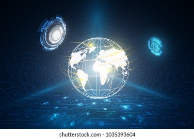 Money transfer. Global Currency. Stock Exchange. Stock vector illustration.