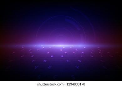 Money transfer. Global Currency. Stock Exchange. Stock vector illustration.
