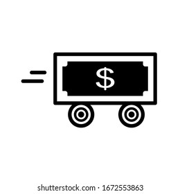 diseño de icono de transferencia de dinero, colección de iconos de estilo plano