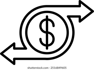 Money Transfer icon design for personal commercial use