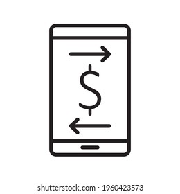 Money Transfer Icon Design Vector Template Illustration