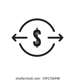 Money transfer icon design vector illustration