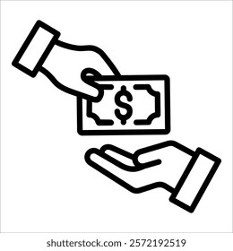 Money Transfer Icon Element For Design