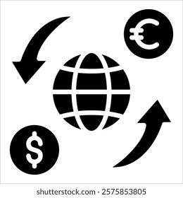 Money Transfer Icon Element For Design