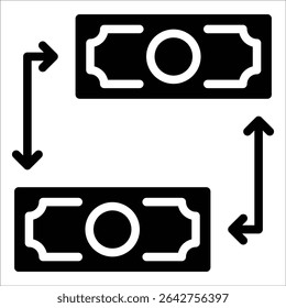 Elemento De Ícone De Transferência De Dinheiro Para Design