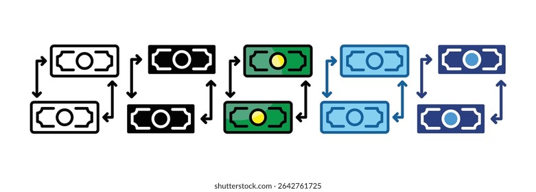 Elemento De Ícone De Transferência De Dinheiro Para Design