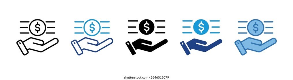 Elemento De Ícone De Transferência De Dinheiro Para Design