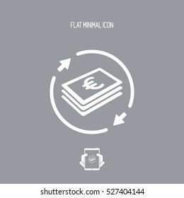 Money Transfer Icon - Euro