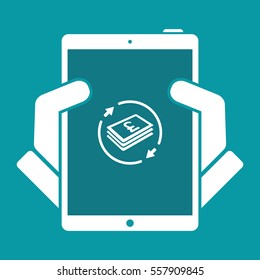 Money transfer icon - Sterling