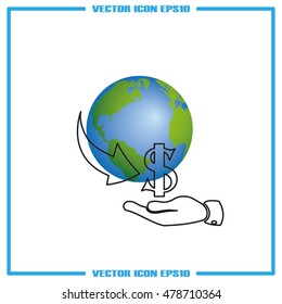 money transfer icon vector