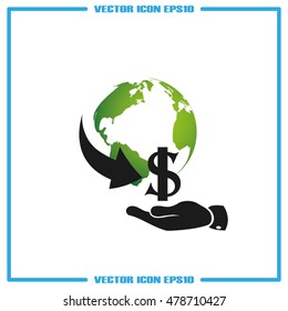 money transfer icon vector