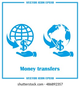 money transfer icon vector