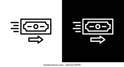 Money transfer icon vector collection. vector sign illustration