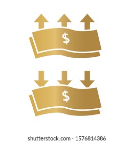 money transfer icon- vector illustration