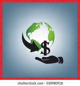 money transfer icon vector illustration eps10.