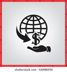 money transfer icon vector illustration eps10.
