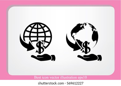 money transfer icon vector illustration eps10.