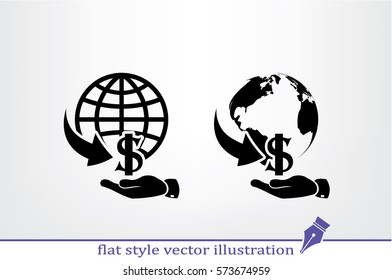 money transfer icon vector illustration eps10.