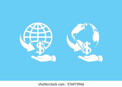 money transfer icon vector illustration.