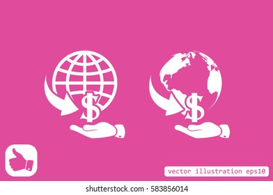 money transfer icon vector illustration.