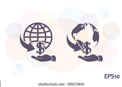 money transfer icon vector illustration.
