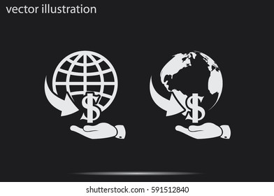 money transfer icon vector illustration eps10.