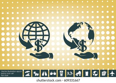 money transfer icon vector illustration eps10.