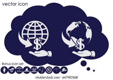 money transfer icon vector illustration eps10.
