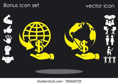 money transfer icon vector illustration eps10.