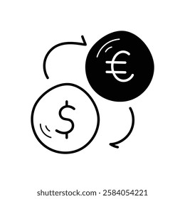 Money Transfer icon vector stock illustration