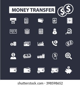 iconos de transferencia de dinero
