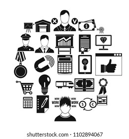 Money transfer icons set. Cartoon set of 25 money transfer vector icons for web isolated on white background