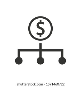 money transfer links - icon vector
