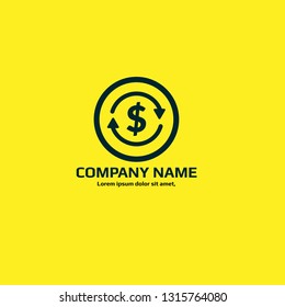 money transfer logo concept, money transfer icon. Designed for your web site design, logo, app, UI