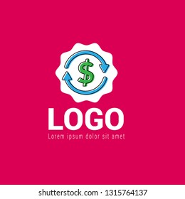 money transfer logo concept, money transfer icon. Designed for your web site design, logo, app, UI