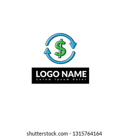 money transfer logo concept, money transfer icon. Designed for your web site design, logo, app, UI