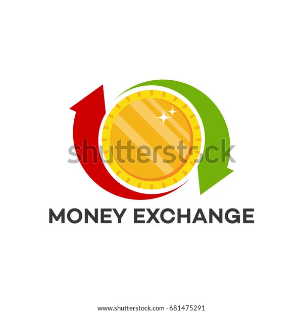 Money Transfer Logo Money Exchange Logo Stock Vector Royalty Free