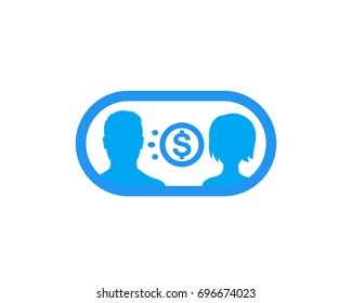 money transfer, payment icon