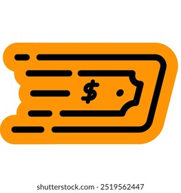 Money Transfer Transaction Bill Icon