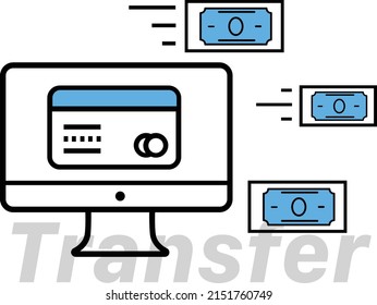 Money transfer, Money transfers. Easy money to take out of your wallet.