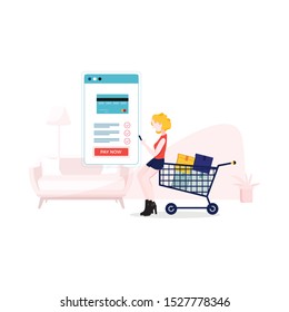 Money transfer using mobile device, computer and smart phone with banking payment app. Internet banking, contactless payment, financial transactions around the world. Flat vector concept.