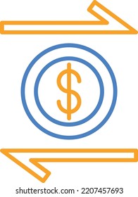 Money Transfer vector icon. Can be used for printing, mobile and web applications.