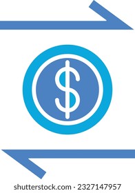 Money Transfer vector icon. Can be used for printing, mobile and web applications.