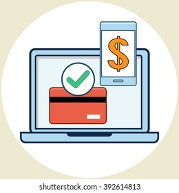 Money Transfer.Vector Icon